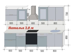 Кухня Прямая 5 Метров Дизайн С Холодильником