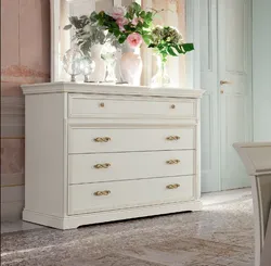 Chest of drawers in the bedroom photo modern white