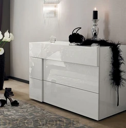 Chest of drawers in the bedroom photo modern white
