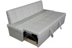 Small folding sofa for the kitchen with a sleeping place photo