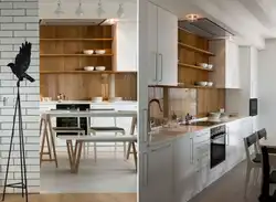 Laminate as an apron in the kitchen photo