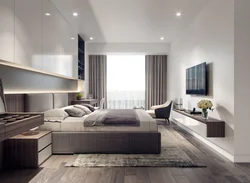 Bedroom interior design in modern style inexpensive