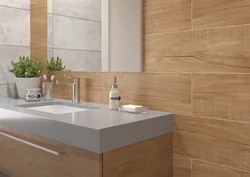 Bathroom design wood-look porcelain tiles
