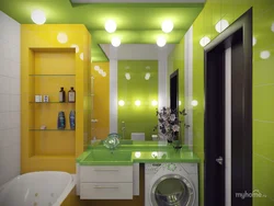 Bright small bath design