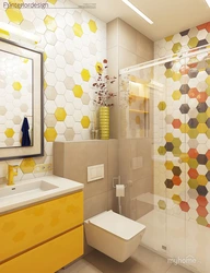 Bright small bath design