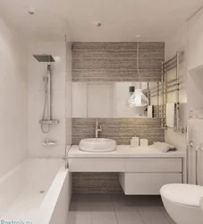 Modern interior of a combined bathroom