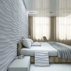 3D фотодағы жатын бөлмесінің қабырғалары