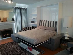 Bedroom furniture with corner sofa photo