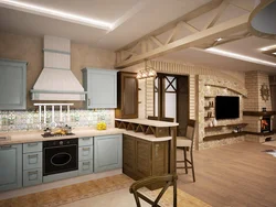 Photo of the living room kitchen in the house