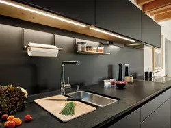 Подсветка для кухни под шкафы светодиодная фото в интерьере кухни