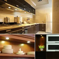 Подсветка для кухни под шкафы светодиодная фото в интерьере кухни