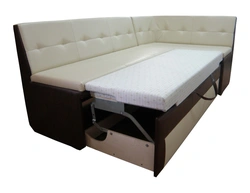 Sofas for the kitchen with a sleeping place inexpensively from the manufacturer photo