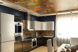 Types of suspended ceilings photos for a small kitchen