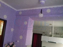Tavan fotoşəkili mətbəxdə maye divar kağızı