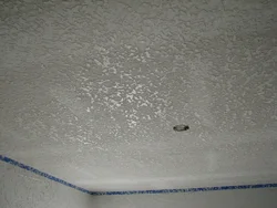 Liquid wallpaper in the kitchen on the ceiling photo