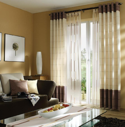 Wall cornices in the living room interior