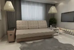Xonadagi Fotosuratda Uxlash Joyi Bo'Lgan Kichik Divan