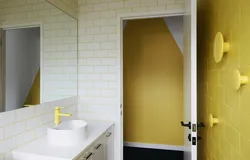 Ванна сафолҳои сафед бо акс grout ранга