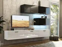 Hanging furniture in the living room photo