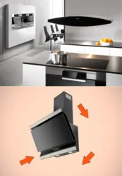Electric kitchen hood without duct photo