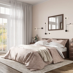 Bedrooms with brown bed design