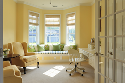 Living room window and wall design