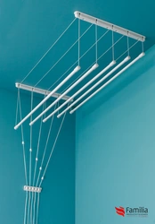 Clothes hangers in the bathroom photo