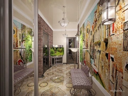 Koridor koridorda divarda foto divar kağızı foto