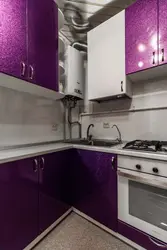 Кухня угловая с газовой колонкой фото