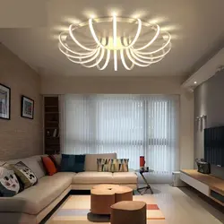 Qonaq otağı çilçıraq işıqlandırma dizaynı