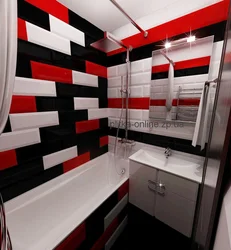 Red And Black Bath Photo