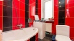Red and black bath photo