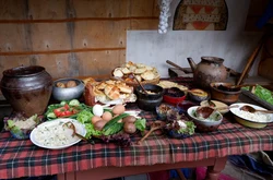 Old russian cuisine photo