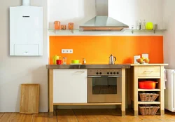 Boiler in a small kitchen interior photo