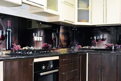 Apron for black beige kitchen photo