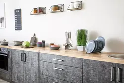 Kitchen Without Upper Cabinets Gray Design