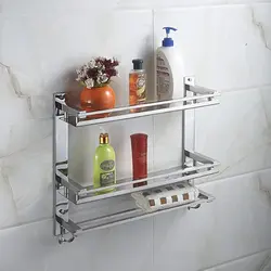 Vanna foto üçün paslanmayan polad rəflər