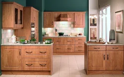 Kitchen With Wooden Furniture Photo
