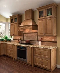 Kitchen With Wooden Furniture Photo