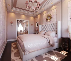 Photo of the ceiling in a classic bedroom
