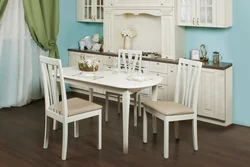 Kitchen table color photo