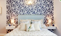 Bedroom design with non-woven wallpaper