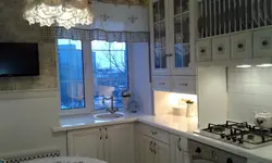 Kitchen design options by the window