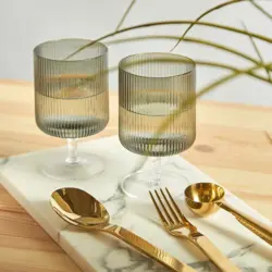 Glasses in the kitchen interior