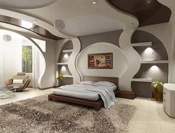 Bedrooms made of plaster photo