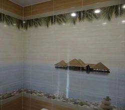 Жуынатын бөлмедегі фотосуреттегі Del Mare плиткалары