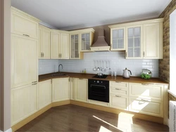 Ошхонаи ширӣ бо акс countertop чӯбӣ