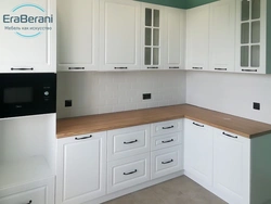 Ошхонаи Ширӣ Бо Акс Countertop Чӯбӣ