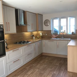 Dairy Kitchen With Wooden Countertop Photo
