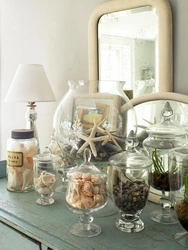 Seashells in the kitchen interior photo